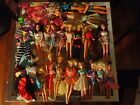 Vintage Lot 20 Barbie Dolls dressed plus accessories and 21 pcs of clothing