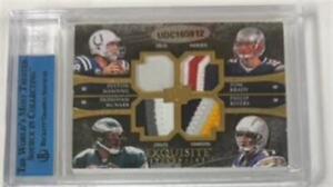 8 HOF EXQUISITE PATCH /20 JERSEY# TOM BRADY DAN MARINO MANNING YOUNG KELLY ELWAY