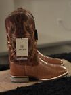 Ariat Men’s Western Leather    Tombstone Smooth Quill Ostrich  Brown Boot, 11 EE