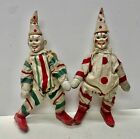 2 Antique Schoenhut Humpty Dumpty Circus Clowns