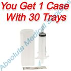 *30-Pack* Feeding Tray With 60ml Piston Syringe With Luer Adapter DYNC7061