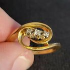 Ladies Women's NICE 14K Yellow Gold 3 Genuine Diamond Ring 3.3 Grams