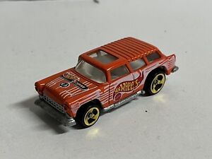 Hot Wheels Orange Classic 1969 Chevy Nomad Diecast Car Vintage Mattel Loose
