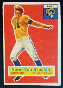1956 Topps #6 Norm Van Brocklin Los Angeles Rams (HOF) VG-EX