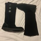 UGG Womens Classic Cardy 5819 Knit Boots Black Size 9 [J1]