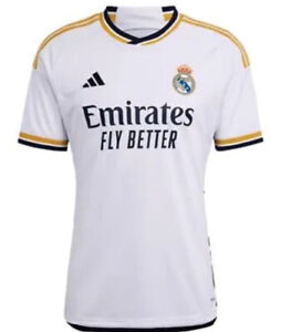 adidas Youth Large Soccer Real Madrid 23/24 Home Jersey - Elegance, Youth-White