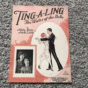 Ting-A-Ling Sheet Music 1926 The Waltz of the Bells Britt Little The Gray Sister