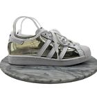 Adidas Skate Shoes Men 8.5 Transparent Clear White See Through Lace Up Superstar