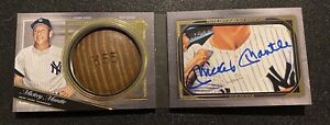 2021 Topps Transcendent Mickey Mantle Game-Used Bat Knob Cut Autograph Book 1/1