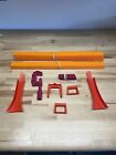 LOT Of 32 Misc. Vintage Hot Wheels Track Pieces/Clamps & Connectors