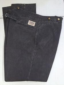 FRONTIER CLASSICS 44x37 PANT OLD WEST ADJUSTABLE BUCKLE BACK BUTTON CANVAS