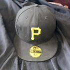 New Era 59Fifty Pittsburgh Pirates  7-3/8 fitted hat black embroidered P Mint