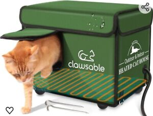 Clawsable Indestructible Heated Cat House for Outdoor Cats in Winter