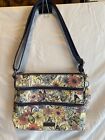 Sakroots Crossbody Purse Artist Circle Floral Butterflies & Bees Coated Canvas