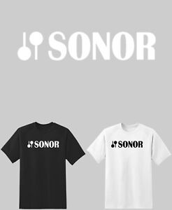Sonor drums And Cymbals Main shirt 6 Sizes S-6XL! Fast Ship!