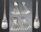 Antique French Silver Plate Christofle Trianon Flatware Set Forks Spoons, 24 pcs