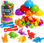 Counting Dinosaur Toys Matching Games with Sorting Bowls Sorting Toys for for 3