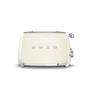Smeg TSF03CRUS Cream 50's Retro Style 4 Slot Toaster (Open Box) Box Damage