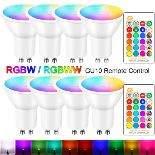5W GU10 LED RGB Light Bulbs 16 Colors Changing Remote Spot Light Home Party Lamp