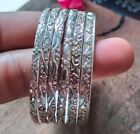 Handmade 925 Sterling Silver Bangle 6 Set Of Stacking Bangles For Her ST6