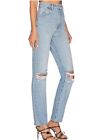 ROLLA’S Dusters High Rise Slim Straight Leg Jeans Size 26 Blue Light Wash Ripped