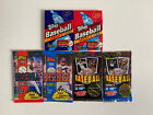 Lot of 84 Vintage Topps Baseball Cards in Six Unopened Wax Packs (1993-95)