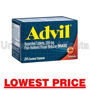 Advil coated tablets (24ct) exp 10/2025 - LOWEST PRICE