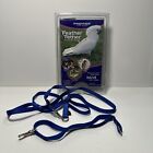 Premier Feather Tether Bird Harness and Leash Blue Size Small