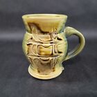 New ListingHashtag Coffee Cup Hand Thrown Pottery Mug Pound Sign Tic Tac Toe Board Signed