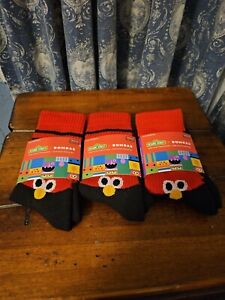 Bombas Sesame Street Elmo Socks mid-calf Youth Size New  LIMITED EDITION