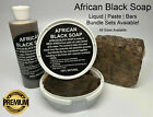Raw African Black Soap, Liquid, Paste - 100% Pure Organic Natural Ghana ALL SIZE