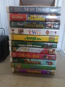New ListingWalt Disney , Warner VHS movies lot of 11, clamshell