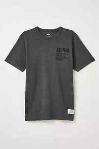 Alpha Industries Graphic Tee Charcoal XL