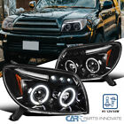 Pearl Black Fits 2003-2005 Toyota 4Runner LED Halo Projector Headlights Lamps