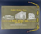 “The Russell National Bank” Vintage Canvas Bank Bag 10”x6” Lewistown, PA