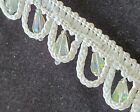 Vintage Novelty Trim - White Drop Bead French Made 3/4