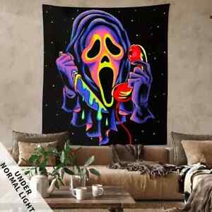 Tapestry - Scream, Large, Black Light Tapestry, Home Decor, Wall Decoration