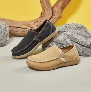 Men’s Loafers Santa Cruz Croc Slip On Canvas Loafers, Slip On Shoes for Men