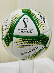 Rare Adidas FIFA WORLD CUP Qatar 2022 AL RIHLA OFFICIAL MATCH BALL ( Green )