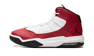 Jordan Men's Max Aura White/Red Basketball Shoes AQ9084-602