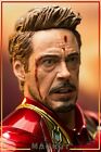 1:6 MAXNUT Iron Man Tony Stark Battle Injured Version Head Sculpt Carved Model