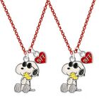 Peanuts Snoopy & Woodstock Best Friends Necklace Set of 2 Official Licensed NWT