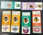 LOT OF  6 ASSORTED VINTAGE CHICAGO BLACKHAWKS  TICKETS    *1629