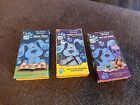 blue's clues vhs 3 Tape Lot Story Time Rhythm And Blue Arts And Crafts