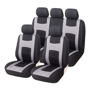 5-Seats Car Seat Covers Front Rear Cushion Full Set Auto Parts Accessories 9Pcs (For: 2012 Jeep Grand Cherokee)