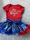 Infant girl outfit 4th of July size 0-3 months by Old Navy & Kira Sui