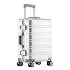Aluminum-Magnesium Alloy Travel Suitcase Men'S Business Rolling Luggage Trolley