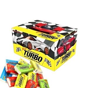 TURBO Chewing Soft Bubble Gum, Sweet Retro Gift, Childhood taste 100pcs x 4.5g