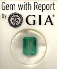 2.48 Ct GIA CERTIFIED Natural Emerald Octagon Shape Faceted Loose Gemstone