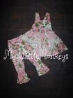 NEW Boutique Floral Ruffle Tunic Dress & Leggings Girls Outfit Set